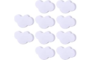 Batop 10Pcs Möbelknöpfe Kinderzimmer Set, Wolke Form Kinder Möbelgriff Möbelknöpfe Schrankgriffe Türknöpfe Schrankknöpfe Griff Knopf, 54×36×23 mm