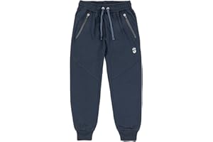 GO&WIN Alphadventure - Pantalón Chándal Niño, Pantalón de Deporte Espartaco | Colores Azul y Gris | Tallas de 6 a los 14 años.