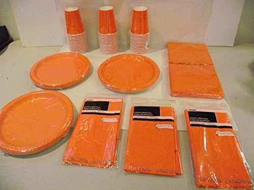 Orange Tableware Pack for 40 Guests