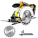 Produktbild Handkreissäge, Sailnovo Profi Akku-Kreissäge (20V, 165mm Sägeblatt, 4000 RPM, Schneiden Tiefe 36mm (45°) - 52mm (90°), Führungsschiene)