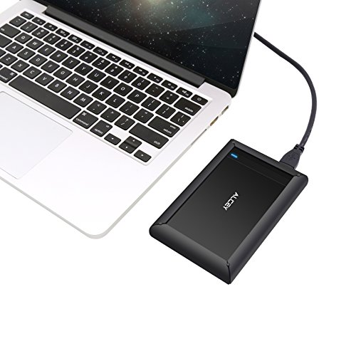 Stoßfestes Alcey 2.5 Zoll USB 3.0 High Speed HDD SSD Festplattenlaufwerk externes Gehäuse, mit stoßfestem Silikonfänger , Unterstützt UASP SATA III, einfache Installation ohne Software - 7