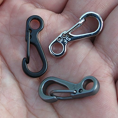 10pcs edc Gang Mini Snap Federclip Haken Karabiner Outdoor Survival Tool - 5