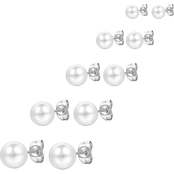 Stroili Orecchini Argento Perla 8 mm Silver Pearls