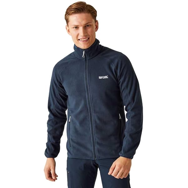 Regatta Herren Frankieborg Fleecejacke Navy – Nachhaltige, Wasserabweisende Fleecejacke