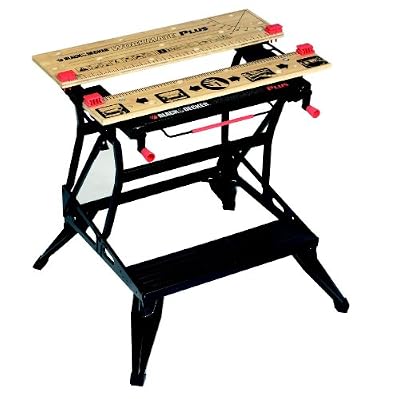 Black + Decker WM825 Etabli-Etau Pliable avec Serrage une Main