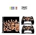 Produktbild Skin for PS4, Chickwin Design Folie Aufkleber Sticker schützende Haut Schale für Sony Playstation 4 Konsole und 2 Dualshock Controller Skins + 10 pc Silikon Thumb Grips + 2pc zufällig Light Bar (Sexy Mädchen)
