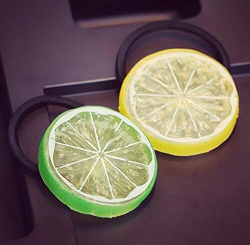 Da.Wa 5 Stück Künstliche Zitronenscheiben Deko Gefälschte Früchte - 6