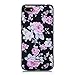 Produktbild Chreey Xiaomi Redmi 6A Hülle, Weiche TPU Silikon Bumper Case 3D Drucken Blume Muster Design Mode Handyhülle [Rosa Blumen]