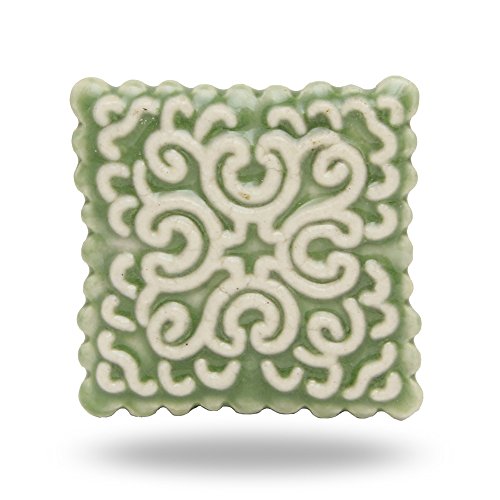 Preisvergleich Produktbild Grün Keramik Briefmarkenalbum Knauf