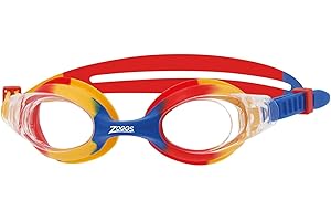 Zoggs Little Bondi Kids Swimming Goggles, UV protection swim goggles, Quick Adjust Split Yoke Comfort Children’s Goggles Strap, , Fog Free Clear Swim Goggle Lenses, Zoggs Goggles kids 0-6 years