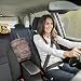 Deallink Baby Car Mirror Extra Large Rear View Yellow Mirror with A Massive Angle Range for Rear-facing Car Seat Fully Adjustable Anti-Wobble Criss-crossed Straps