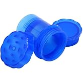 EFOTECH GRINDER Par&ccedil;alayıcı PLASTİK baharat &ouml;ğ&uuml;t&uuml;c&uuml; herb spice 4 katmanlı (58MM-MAVI)