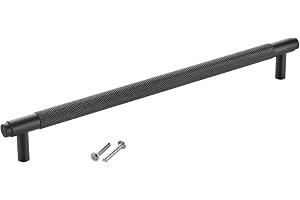 SOTECH möbelhandtag BLACKLINE VIII BA 256 mm mattsvart (längd 288 mm, diameter 14 mm, höjd 35 mm) skåpdörrhandtag av aluminium