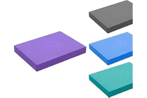 Fitness Mad Pilates Head Block, 25mm x 150mm x 205mm, Eco Friendly Yoga Block, High Density EVA Non Slip Block for Pilates, Yoga and Home Workouts