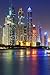 Produktbild Poster-Bild 60 x 90 cm: "Cityscape of Dubai at night, United Arab Emirates", Bild auf Poster