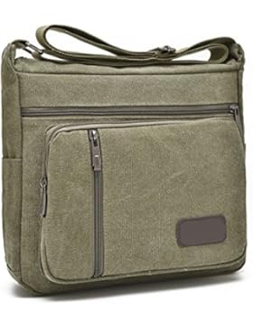 Männer Und Frauen Jahrgang Leinwand Schulter Ipad Messenger Tote Schulranzen Geschäftsleben Tasche,B-32cm*10cm...