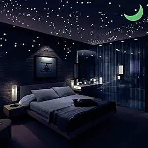 DreamKraft Vinyl Astronomy Wall Sticker, (Green)