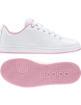 adidas Unisex-Kinder Vs Advantage Cl K Sneaker, Elfenbein (Ftwr White/Light Pink),30 1/2 EU