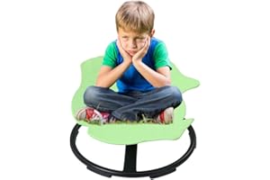 BAOBAJIU Sensory Spinning Carousel Chair for Kids 3-12 Years - Wobble Chair for Balance, Physical Therapy & Sensory Seating - Ideal Autism Toy Chair - Children's Desk Chair (Size : Sensory spinning chair ligh