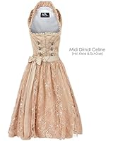 Krüger Midi-Dirndl Barletta rot-schwarz Größe 36: Amazon