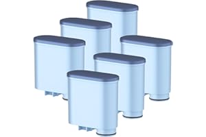 Filswa Filtro de agua compatible con cafeteras automáticas Philips Aqua Clean, repuesto para Philips 3100, 4000, 5000, Saeco, LatteGo, Gaggia - CA6707, CA6903 - Filtro de cal y agua (6 unidades)