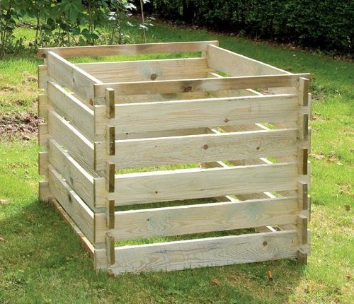 Selections GF6346 Medium Wooden Slatted Composter