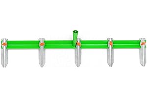 pokm toolsmarket - 5-Zinken Rillenzieher 80 cm Reihenzieher Garten Verstellbar, Furchenzieher, für Saatgut Saatkartoffeln, Aussaathilfe, Sähilfe, Grubber aus Metall, Hergestellt in der EU