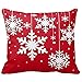 Produktbild VENMO Frohe Weihnachten Kissenbezüge Baumwolle Leinen Sofa Kissenbezug Wohnkultur kissenhülle kissenbezüge couchkissen dekokissen Kopfkissen Kinder Kissen Funny Sofa Cushion Cover Home Decor (Mehrfarbig H)