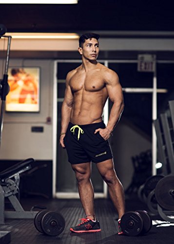 Jed North Men’s Fitted Shorts Bodybuilding Workout Gym Running Tight Lifting Shorts - 3