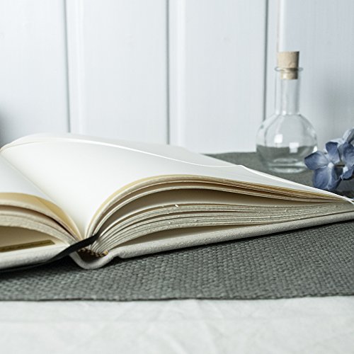 Gästebuch „Indiana“, frost – wunderschönes Gästebuch aus italienischem Wildleder für Ihre Hochzeit, Geburtstagfeier oder Taufe - 5