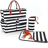 Aidonger Baby Organizer Wickeltasche mit Kinderwagen Riemen, Wickelauflage und Isolierbeutel