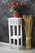 Produktbild DuNord Design Telefontisch Beistelltisch Kommode CHALET FLORAL Landhaus weiss Shabby Look