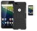 Produktbild Huawei Nexus 6P(2015) Hülle mit Panzerglas,TPU+PC Ultra Slim Silikon Tough Rugged Dual-Layer Hardcase with Built-in Kickstand Thin Stand Case,Wasserdicht Shockproof Anti Slip Stoßfest Protection Tasche Schutzhüllen für Huawei Nexus 6P(2015) 5.7Zoll-[schwarz]+Panzerglas/Schutzfolie/Displayschutzfolie