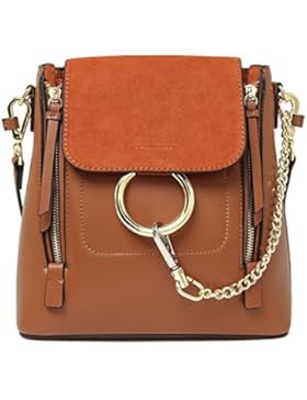 Ghlee neue Art und Weise lederh and taschen Ketten runde Ring Rucksack Schulter Beutel Dame Schulter für Jugendliche