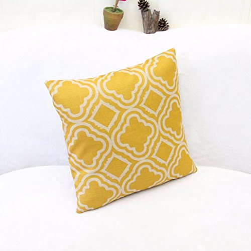 Sunnywill Rautenförmige Muster Leinen Throw Kissen Fall Kissen Cover Home Decor( Kissen ist nicht inbegriffen ) - 4