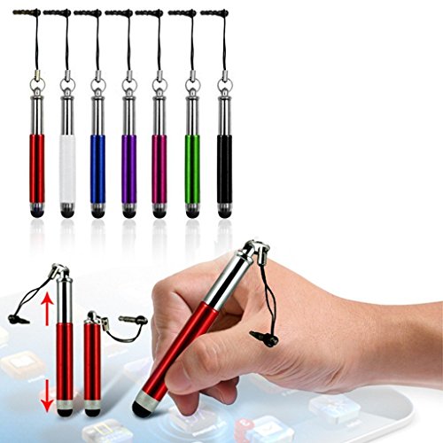 (Mixed Colours) ZTE Axon 2 Hülle Abdeckung Cover Case schutzhülle Tasche Kapazitive Retractable Touch Screen Stylus Stifte 7-Pack ONX3®