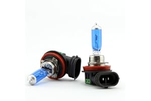 Krtopo 2x H11 100W Car Headlight Lamp Xenon Gas Halogen Light 12V Fog Xenon HID Bulb White