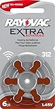 Rayovac Extra Mercury Free Hearing Aid Batteries x 60 Size 312