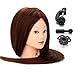 Neverland Professional Hairdressing 80% Real Hair 26" Training Mannequin Head Hairdresser Training Head With Clamp For College and Professional Use
