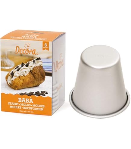 Stampo In Alluminio Per Savarin E Babà - Mini Ciambelline, Diametro 7cm, Altezza 2cm, Marca Vespa - Foto 5