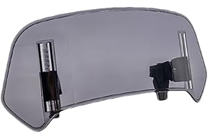 TUXXJZM Motorcycle Windshield Extension | Universals Clip Extension Spoiler | Adjustable Wind Deflector | Motorcycle Screen Extension | Transparent Air Deflector For Motorcycle Sportbikes Scooter Sunvisor