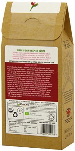 4 Pack of Kromland Farm Chai Rooibos Teepees 15 Bag