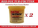 2 x RED FOX PURE COCOA BUTTER MOISTURISING CRÈME 10.5 Oz