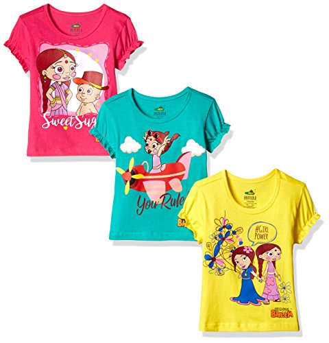 Chhota Bheem Girls T-Shirt (Pack of 3) RS.239 (70.00% Off) - Amazon Chhota Bheem Girls T-Shirt (Pack of 3) RS.239 (70.00% Off) - Amazon