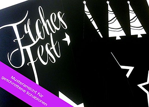 Schablone – WANDSCHABLONE – Strukturschablone – Airbrushschablone XL – SCHMETTERLINGE im SCHWARM – von zAcheR-fineT - 7