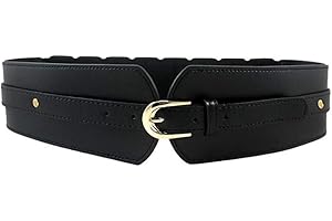 Oyccen Mujer Cinturón Ancho Elástico Banda de Cintura Corsé Ajustable Cinturones de Señoras para Vestidos Abrigos Pantalones