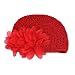 Tonsee Flower Toddlers Infant Baby Girl Lace Hair Band Headband Headwear Hat (Red)