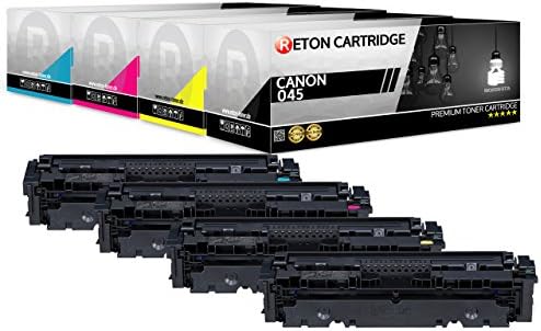 4 Original Reton Toner/25% More Coverage/Compatible With Canon 045 – For Canon i-SENSYS LBP611CN, Canon i-SENSYS LBP61 3CDW, Canon i-SENSYS MF631CN, Canon i-SENSYS MF63 3CDW, MF635CX
