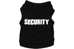 Dificato Tshirt for Dogs - Cotton Dog T-shirt,Security Dog Shirt, Cotton Clothes Vest for Dogs Puppy Boy, Size S to L