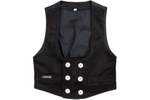 orgnatur Kinder Zunftweste Kiki Bio Feincord I Made in Europe I Rücken aus Köperfutter I Mit Steinnußknöpfen I Leichter Cordstoff - 98% Bio Baumwolle, 2% Elasthan I Geeignet für alle Saisons